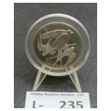 1970 Silver Round Franklin Mint Swallows #4