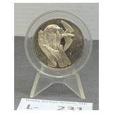 1971 Peregrine Falcon Silver Round Franklin Mint 7