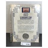 1922-D Peace Silver Dollar w/Commemorative Stamp