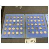 (44) Mercury Silver Dimes in Dime Book