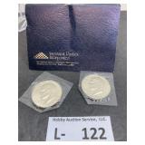 (2) 1776-1976 Ike Dollar S Mint Mark