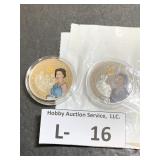 (2) Bradford Exchange Queen Elizabeth II Coins