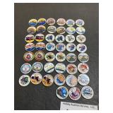 (45) Colorized US Statehood Quarters