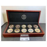 Bradford Exchange Gold Plated Donald Trump Coins