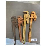 (4) Pipe Wrenches