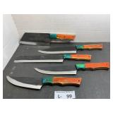 Set of 5 Handmade Kitchen Knife Set