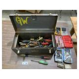 Craftsman Metal Tool Box & Screwdrivers