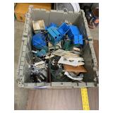Electrical Supplies in Plastic Tote