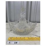 Vintage Crystal? Cut Glass Basket Decor