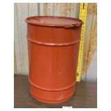 Metal Barrel w/Latching Lid approx 21" (stock pic)