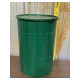 Metal Barrel w/Latching Lid approx 21" (stock pic)