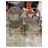 Antique Wood Folding Chairs