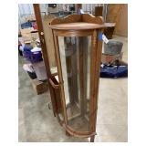 Oak Corner Curio Cabinet