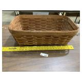 Vintage Woven Wooden Basket