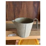 Vintage Galvanized Metal Poring Bucket