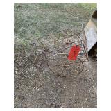 Wrought Iron Wagon Yard Decor