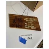 VIntage Opryland USA Wood Decor Sign 'Fisherman'
