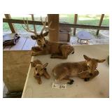 (3) Deer Figures Home Decor