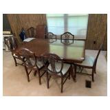 Vintage Duncan Phyfe Doubel Pedestal Dining Table