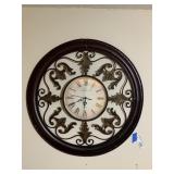 Large Metal Wall Clock