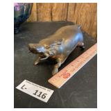 Brass Wild Boar (Arkansas Razorback)