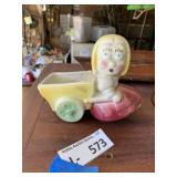 Vintage MCM Ceramic Planter Dutch Girl