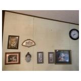 (8) Wall Art Decor, Clock on Wall