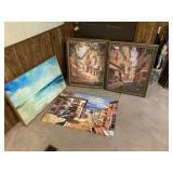 (4) Wall Art Decor