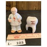 Dentist & Tooth Salt & Pepper Shacker Set