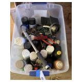 Tote MIsc Paint, Chemicals, etc