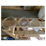 (3) Pyrex Lids