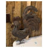 Metal Rooster Candle Decor