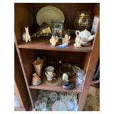 Misc Dishes, Decor on 3 Shelves