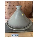 Staub Ceramic Tagine Grey Lid & Bowl