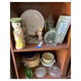 Misc Dishes, Decor Bottom 2 Shelves
