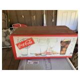 NIP 8pc Set Coca-Cola Bell Soda Glasses