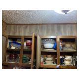 MIsc Dishes in Upper & Lower Kitchen Cabinets