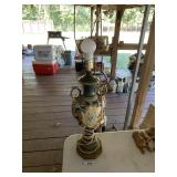 Ceamic Floral Urn Lmap