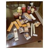 Candles, Wax, etc in Plastic Storage
