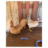 Chicken Decor  (front porch)