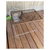 Small Metal Side Table  (front porch)
