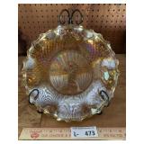 Vintage Indiana Glass Crimped Hostess Plate