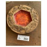 Vintage Disneyland Souvenir Lava Ashtray Plate