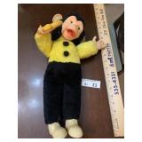 Vintage Mr. Bim Bubber Faced Plush Monkey Toy