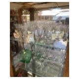 Stemware, etc in  Cabinet