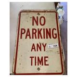 Heavy Metal NO Parking Sign