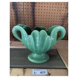 MCM Green Ceramic Pottery Vase 810