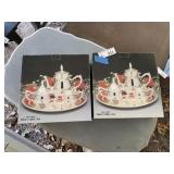 (2) NIP Mini Coffee Set Silver Plated