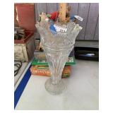 14' Tall Crystal Vase