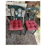 (2) Wood DIning Chairs